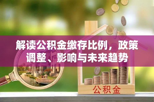 沐川解读公积金缴存比例，政策调整、影响与未来趋势