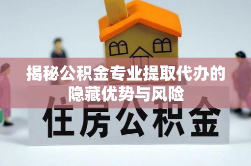 沐川揭秘公积金专业提取代办的隐藏优势与风险