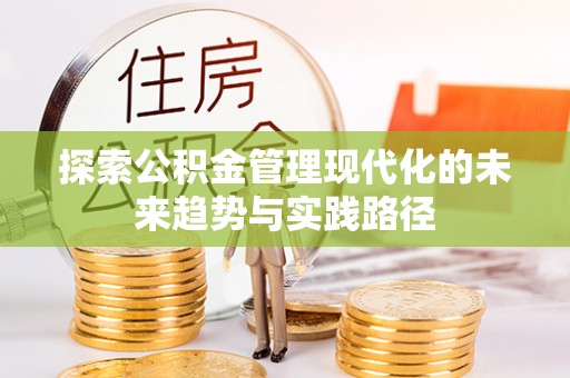 沐川探索公积金管理现代化的未来趋势与实践路径