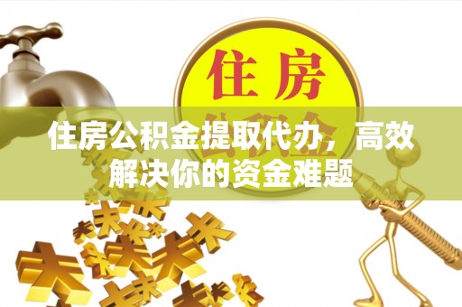 沐川住房公积金提取代办，高效解决你的资金难题