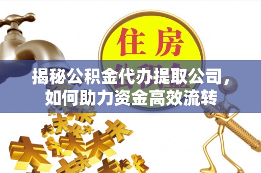 沐川揭秘公积金代办提取公司，如何助力资金高效流转