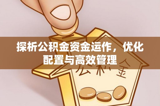 沐川探析公积金资金运作，优化配置与高效管理